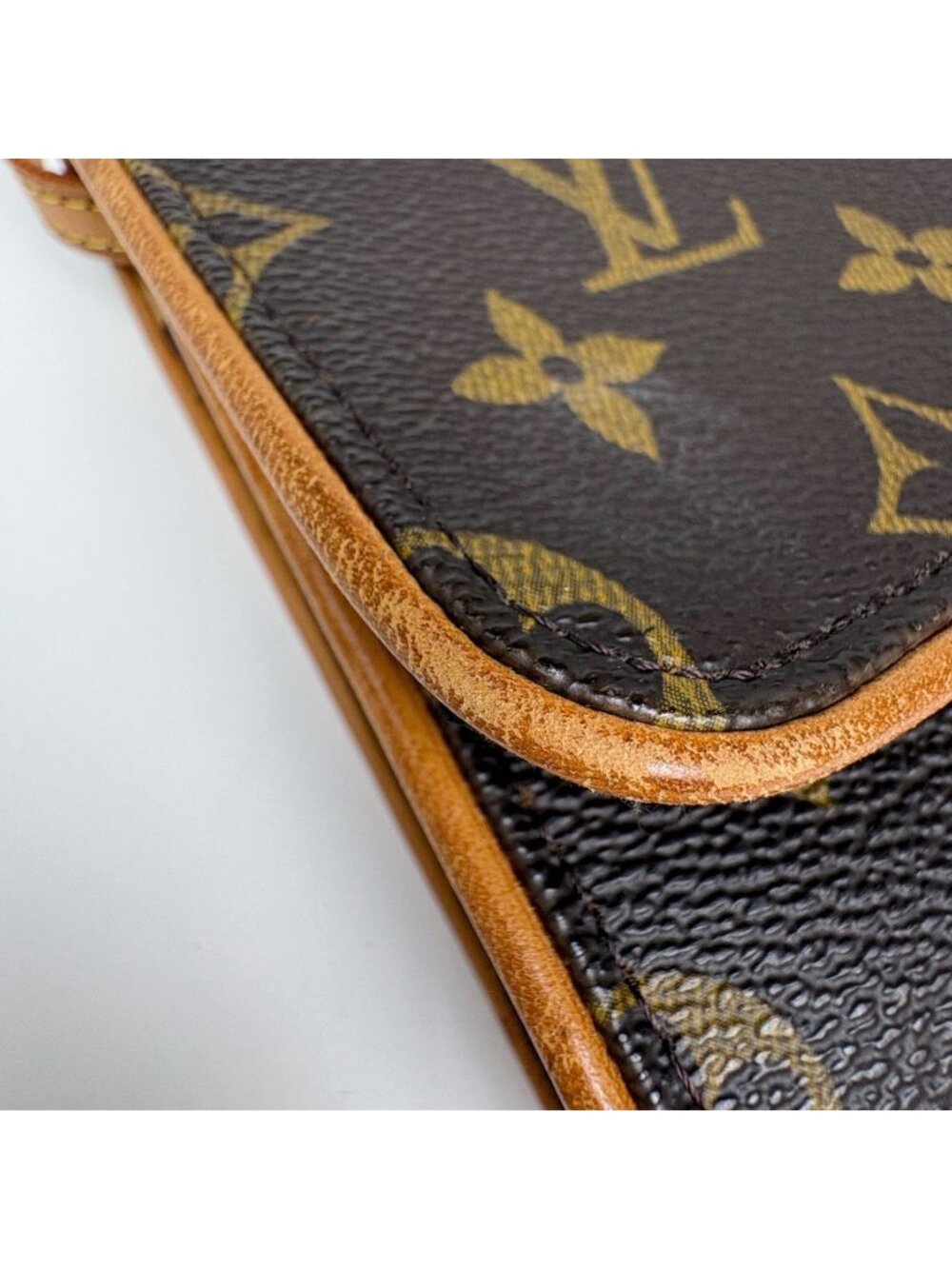 Louis Vuitton Pochette Twin GM Clutch 2-Way Shoulder Bag Monogram Brown - Picture 4 of 11